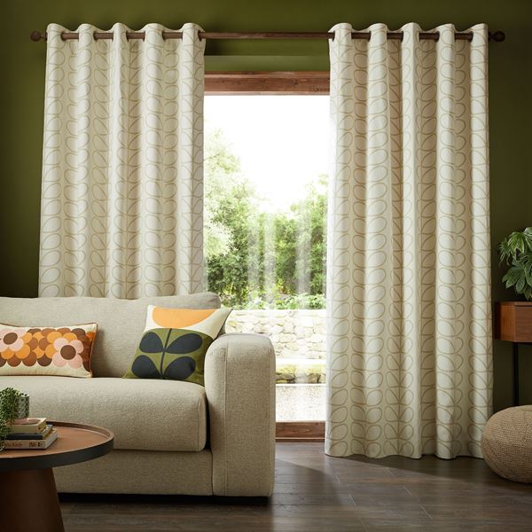 Linear Stem Curtains - Natural